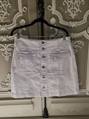 Country Road Button-Front Light Denim Skirt Size US 8/ AU 12